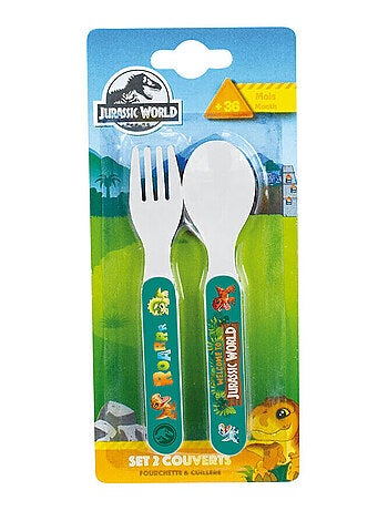 Ensemble Couverts (Fourchette, Cuillère) - Jurassic World