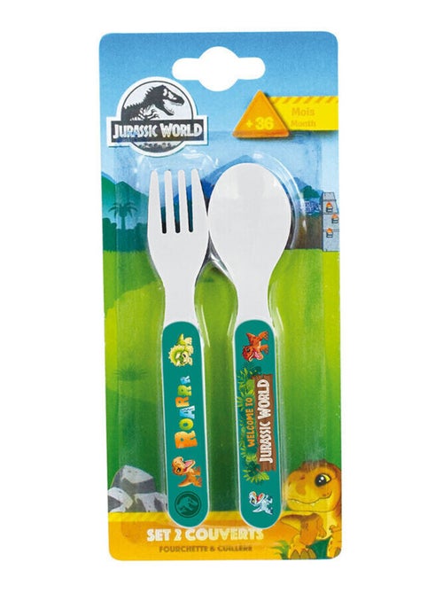 Ensemble Couverts (Fourchette, Cuillère) - Jurassic World - Kiabi