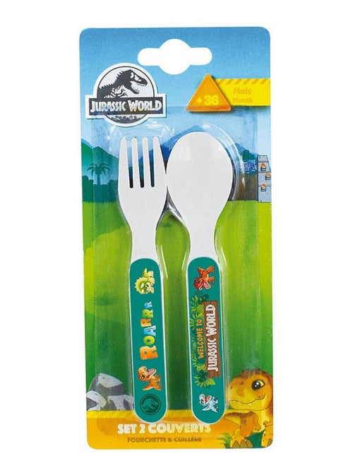 Ensemble Couverts (Fourchette, Cuillère) - Jurassic World - Kiabi
