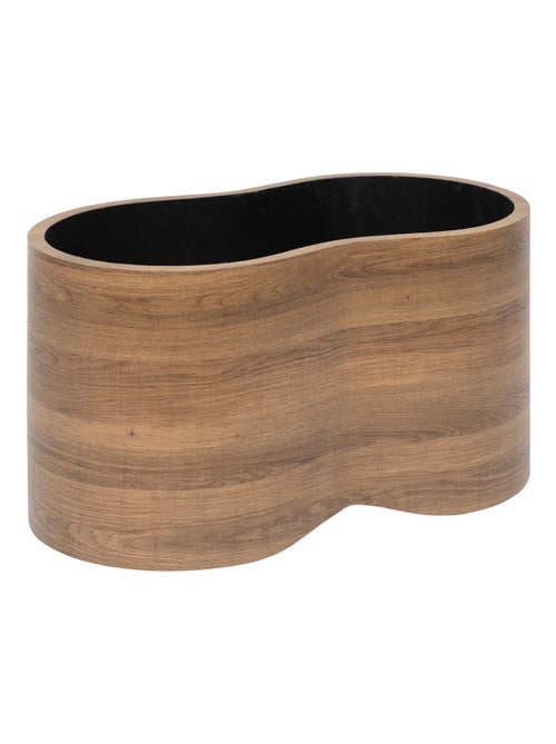 Ensemble de 2 bancs coffres effet bois et bouclette LOE - Kiabi