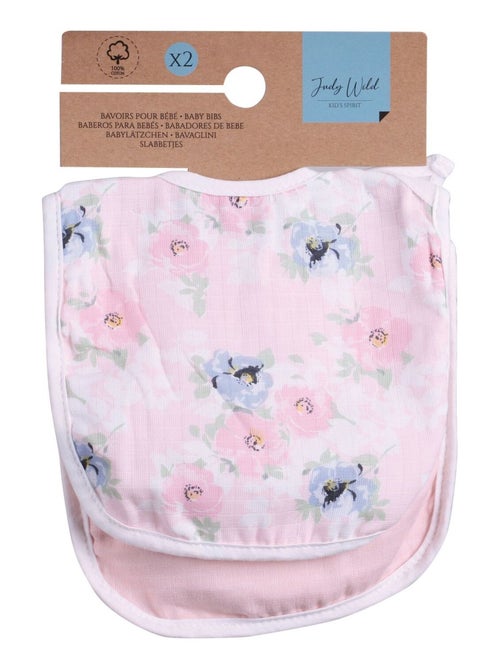 Ensemble de 2 bavoirs bébé 100% coton - Kiabi Ensemble de 2 bavoirs bébé 100% coton - Kiabi