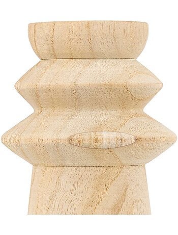 Ensemble de 2 bougeoirs en bois UMA
