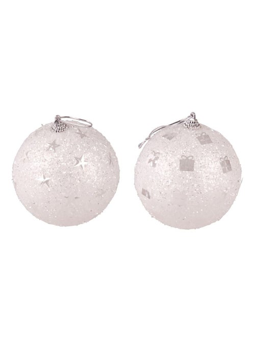 Ensemble de 2 boules de Noël avec sequin COSYCHRISTMAS - Kiabi Ensemble de 2 boules de Noël avec sequin COSYCHRISTMAS - Kiabi