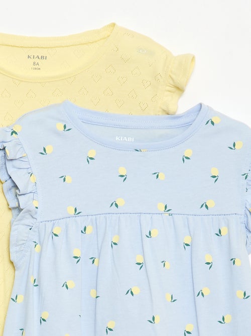 Ensemble de 2 chemises de nuit à manches courtes - Kiabi