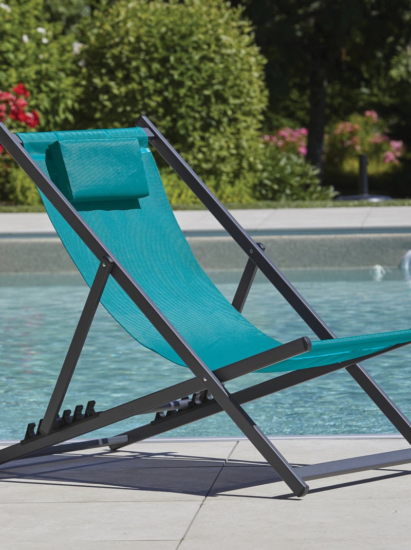 Ensemble de 2 chiliennes ATHOS Bleu canard - Kiabi