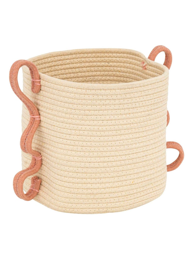 Ensemble de 2 paniers en coton et polyester Beige - Kiabi