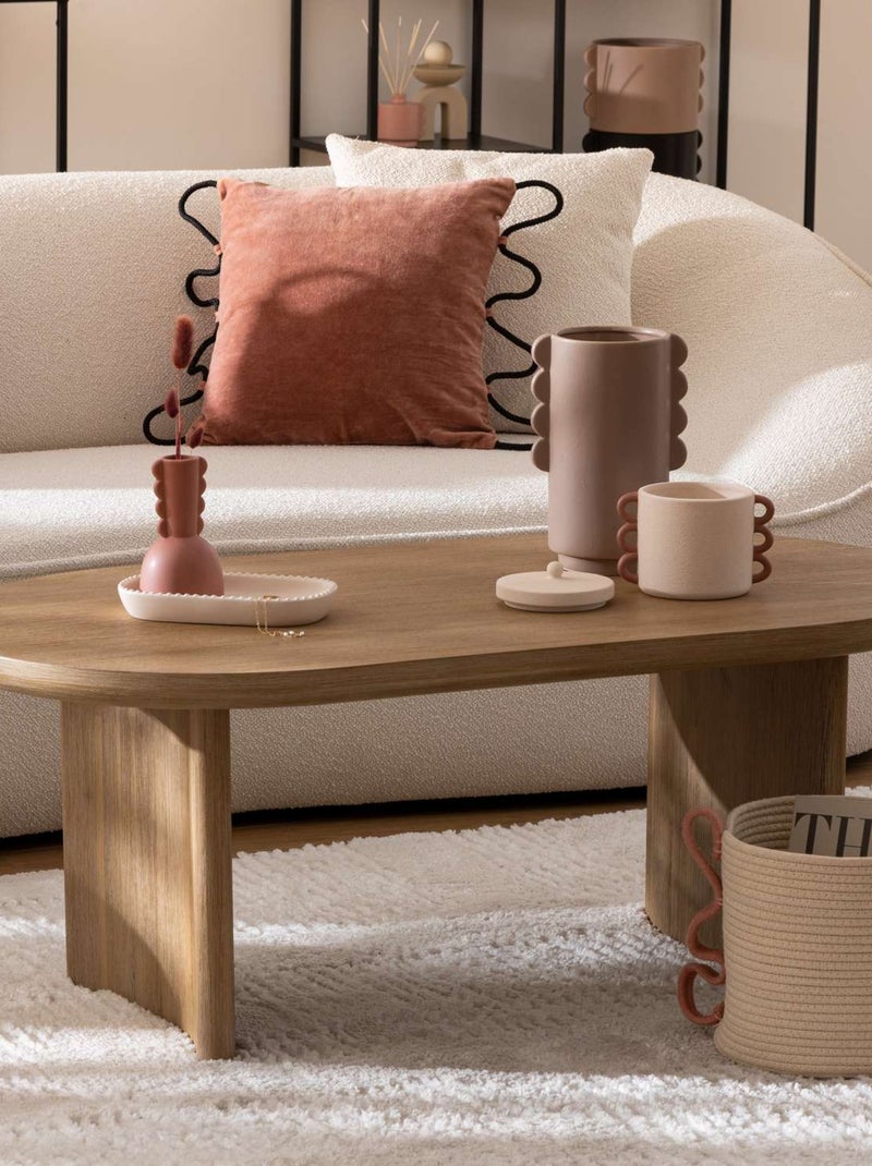 Ensemble de 2 paniers en coton et polyester Beige - Kiabi