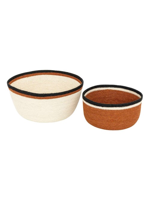 Ensemble de 2 paniers en jute AUTOMNE - Kiabi