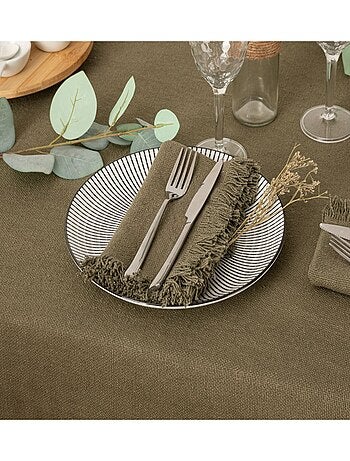 Ensemble de 2 serviettes de table à franges MAHA