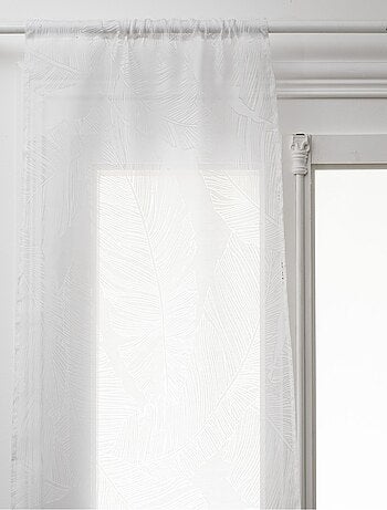 Ensemble de 2 voilages de fenêtre à motifs feuilles DEV