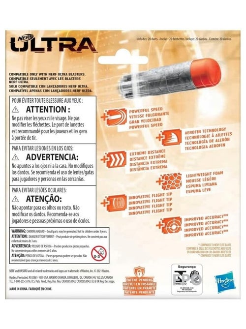 Ensemble de 20 flèches Nerf Ultra One - Kiabi