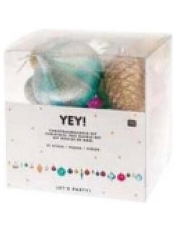 Ensemble de 27 Boules de Noël Colorées pour Décoration Festive