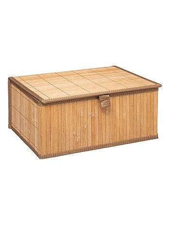 Ensemble de 3 boites rectangulaires en bambou