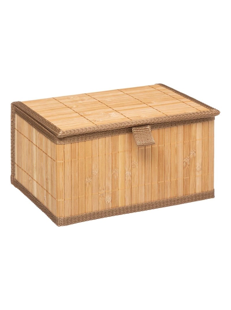 Ensemble de 3 boites rectangulaires en bambou Beige - Kiabi