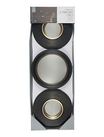Ensemble de 3 miroirs convexes OKO
