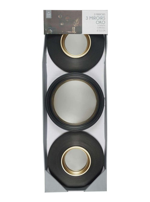 Ensemble de 3 miroirs convexes OKO - Kiabi