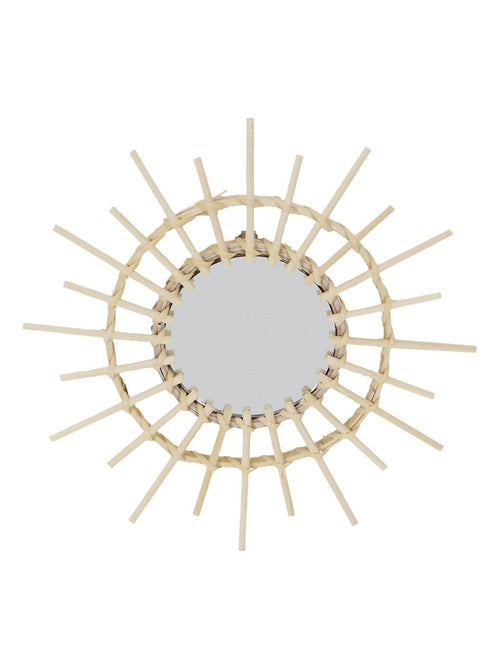 Ensemble de 3 miroirs en rotin - Kiabi