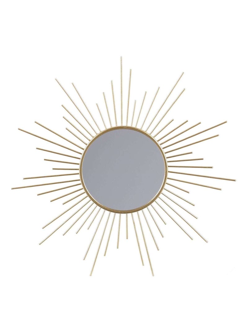 Ensemble de 3 miroirs muraux en métal Doré/or - Kiabi