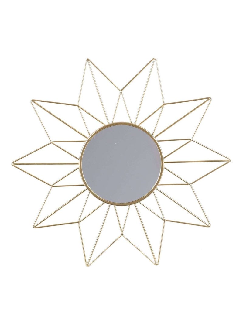 Ensemble de 3 miroirs muraux en métal Doré/or - Kiabi