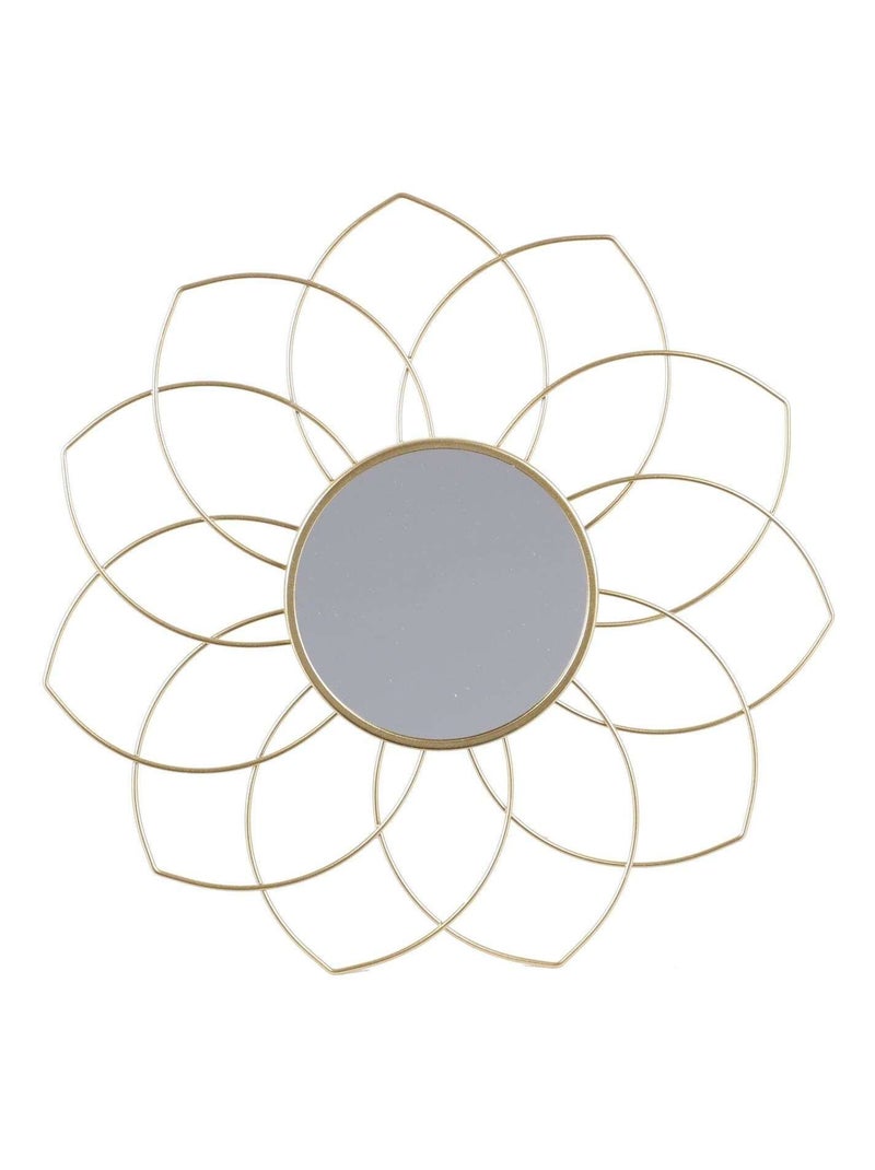 Ensemble de 3 miroirs muraux en métal Doré/or - Kiabi