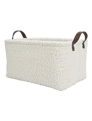 Ensemble de 3 paniers de rangement en bouclette
