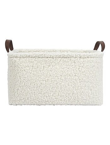 Ensemble de 3 paniers de rangement en bouclette