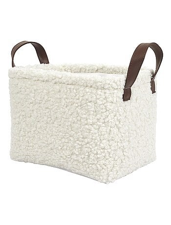 Ensemble de 3 paniers de rangement en bouclette