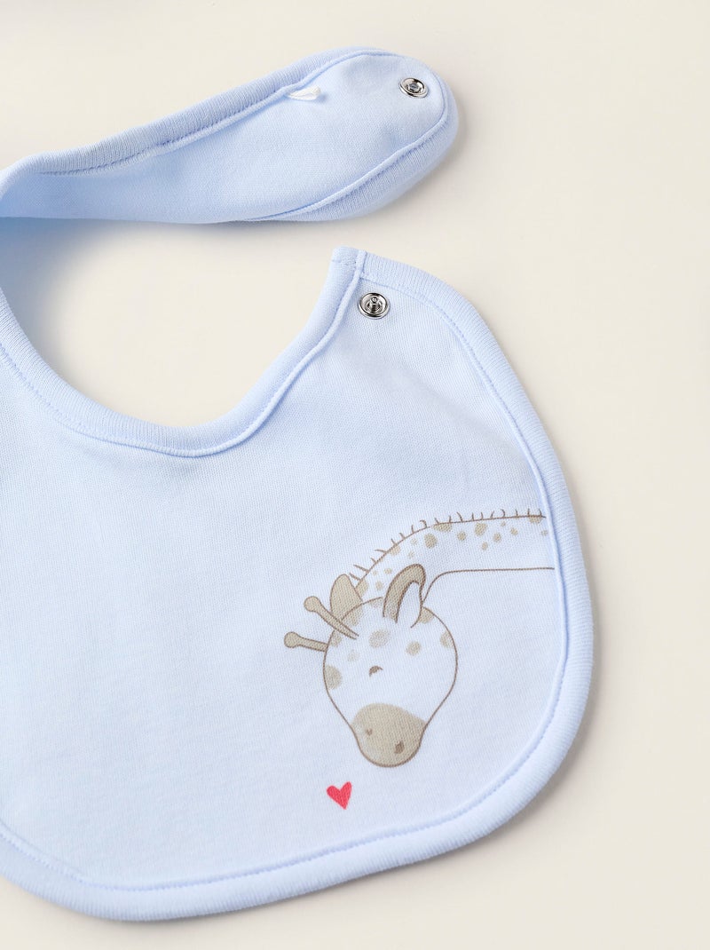 Ensemble de 3 Pièces en Coton Bleu - Kiabi