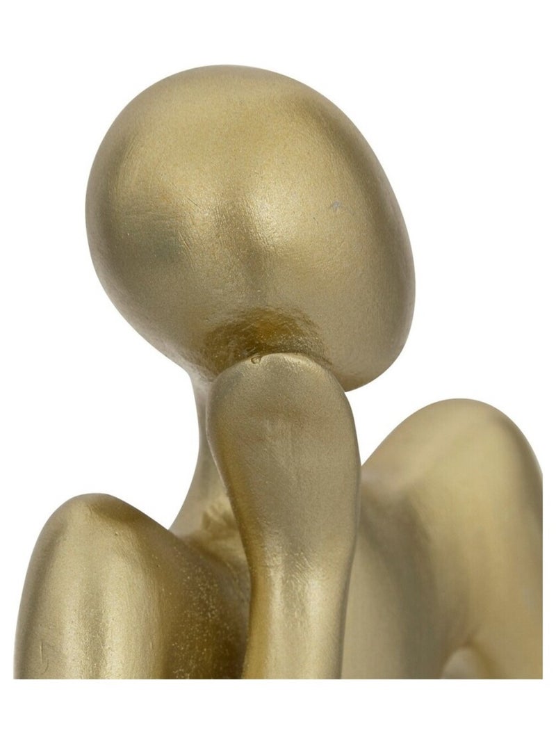 Ensemble de 3 statuettes femme en résine dorée H17 Doré/or - Kiabi