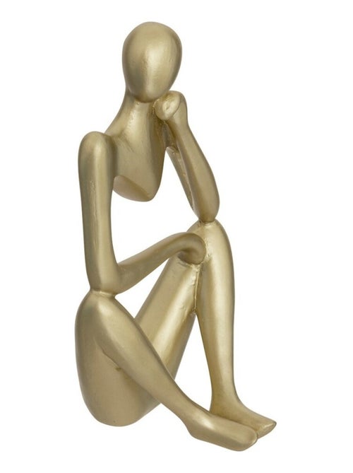 Ensemble de 3 statuettes femme en résine dorée H17 - Kiabi