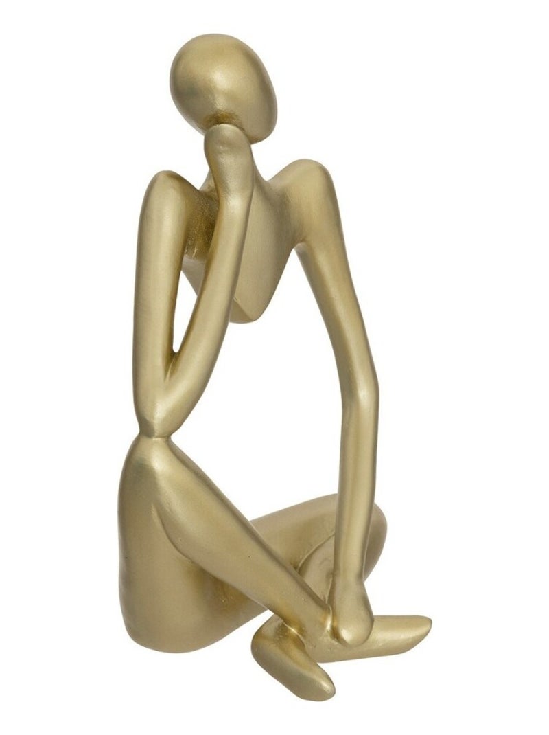 Ensemble de 3 statuettes femme en résine dorée H17 Doré/or - Kiabi