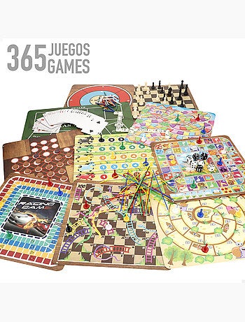 Ensemble de 365 jeux de société avec boîte en métal cb games