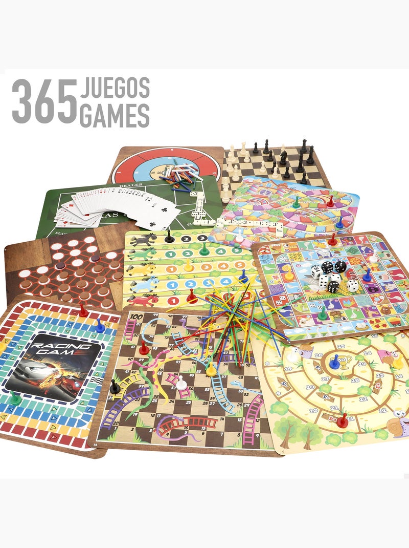Ensemble de 365 jeux de société avec boîte en métal cb games N/A - Kiabi