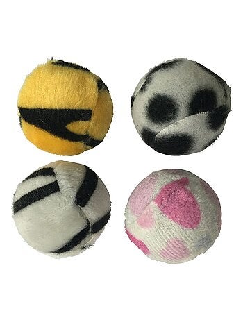 Ensemble de 4 balles sonores pour chat
