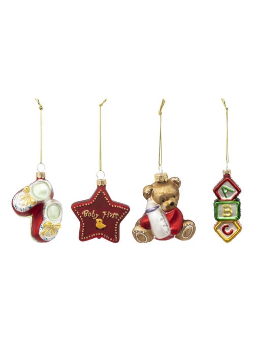 Ensemble de 4 décorations mon premier Noël - Kiabi