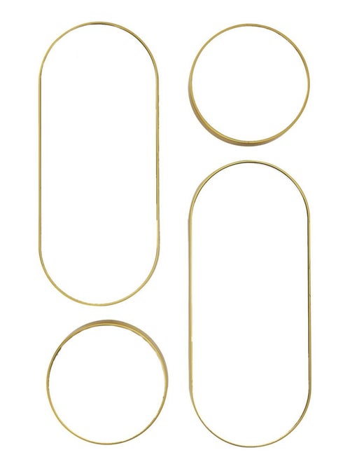 Ensemble de 4 miroirs ronds et ovales design chic VERSA - Kiabi