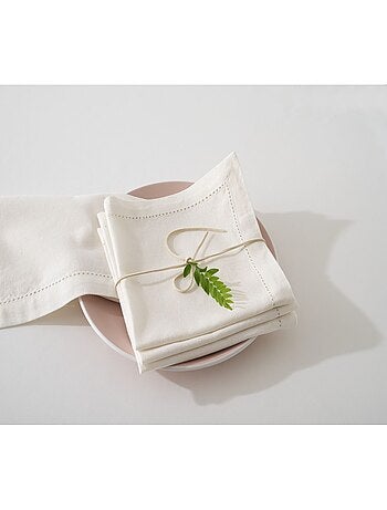 Ensemble de 4 serviettes de table CHAMBRAY