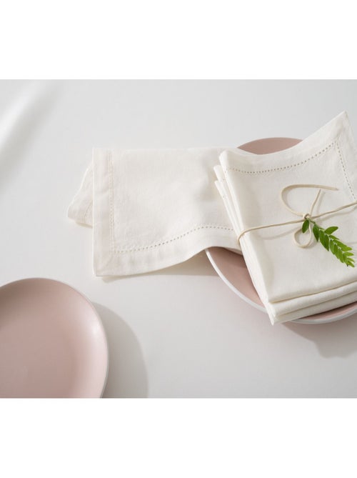 Ensemble de 4 serviettes de table CHAMBRAY - Kiabi