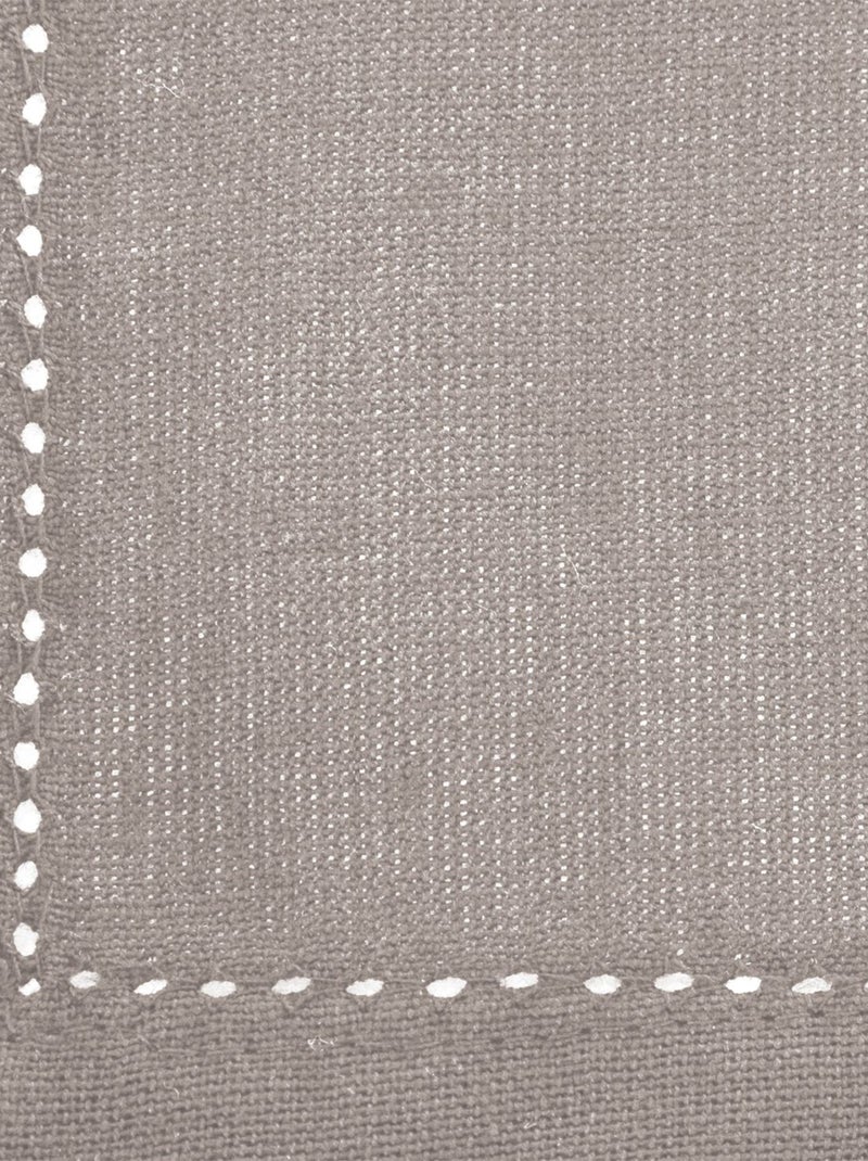 Ensemble de 4 serviettes de table CHAMBRAY Gris clair - Kiabi