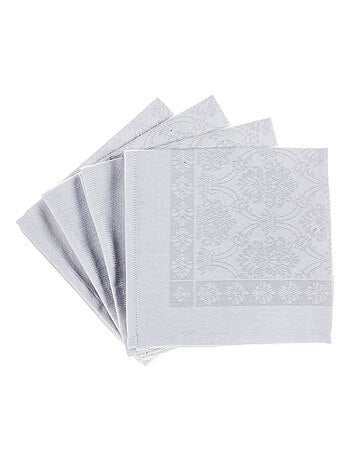 Ensemble de 4 serviettes de table jacquard