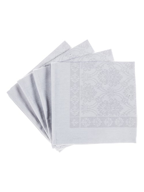 Ensemble de 4 serviettes de table jacquard - Kiabi Ensemble de 4 serviettes de table jacquard - Kiabi