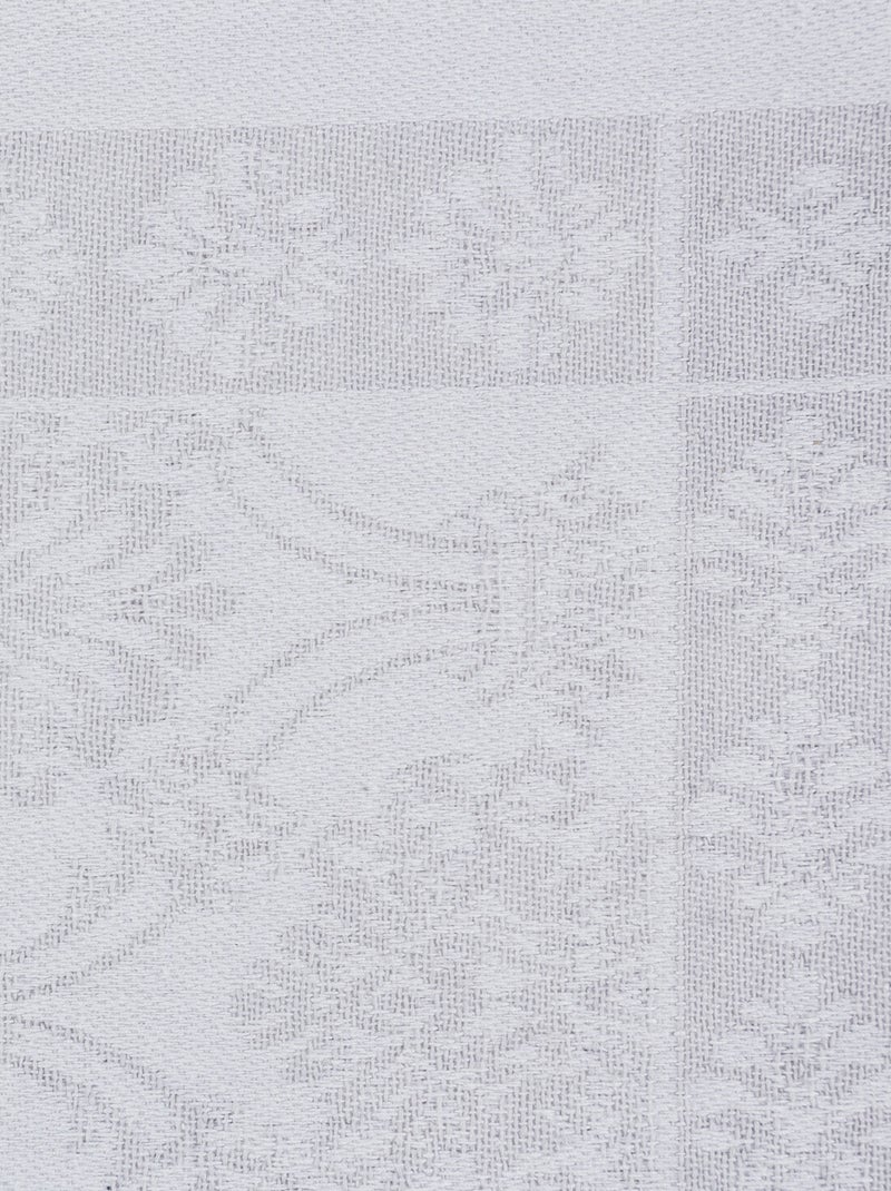Ensemble de 4 serviettes de table jacquard Blanc - Kiabi