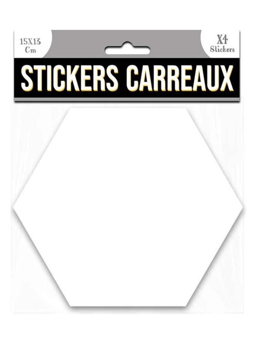 Ensemble de 4 stickers hexagone effet marbre - Kiabi Ensemble de 4 stickers hexagone effet marbre - Kiabi