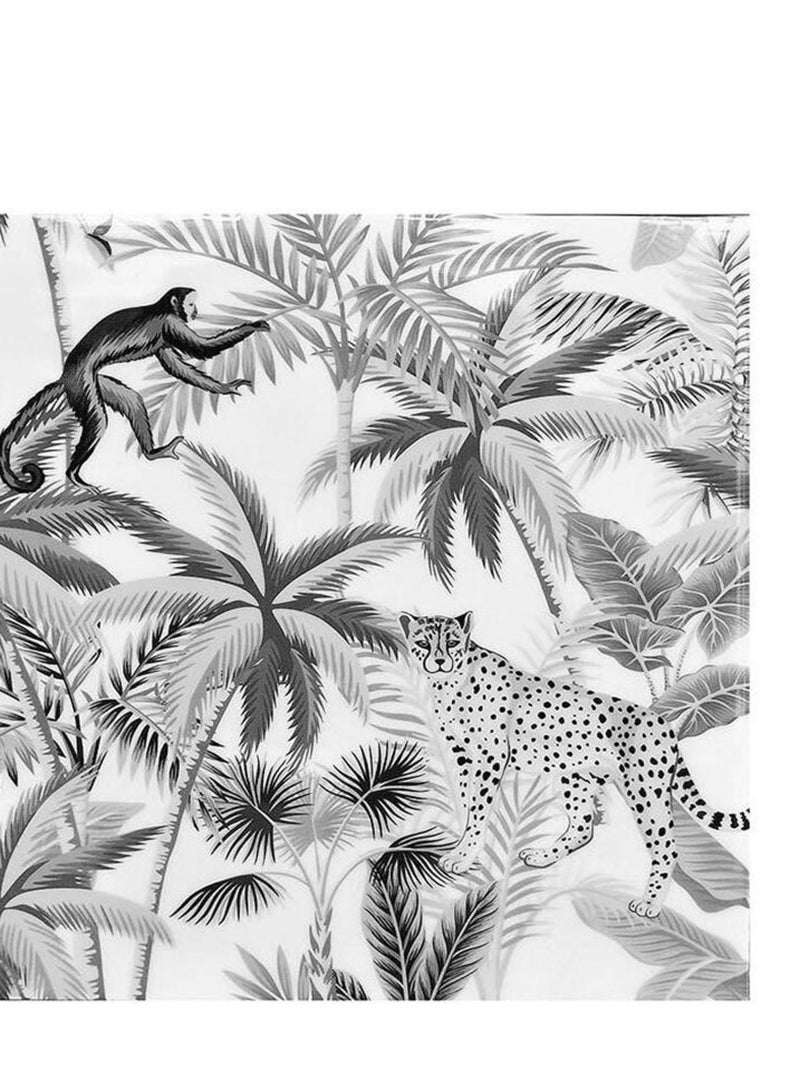 Ensemble de 4 tableaux sur toile imprimée 28x28 cm Amazone Gris - Kiabi