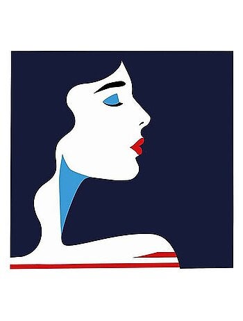 Ensemble de 4 tableaux sur toile imprimée 28x28 cm Baigneuse