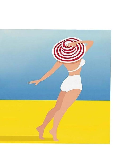 Ensemble de 4 tableaux sur toile imprimée 28x28 cm Baigneuse - Kiabi