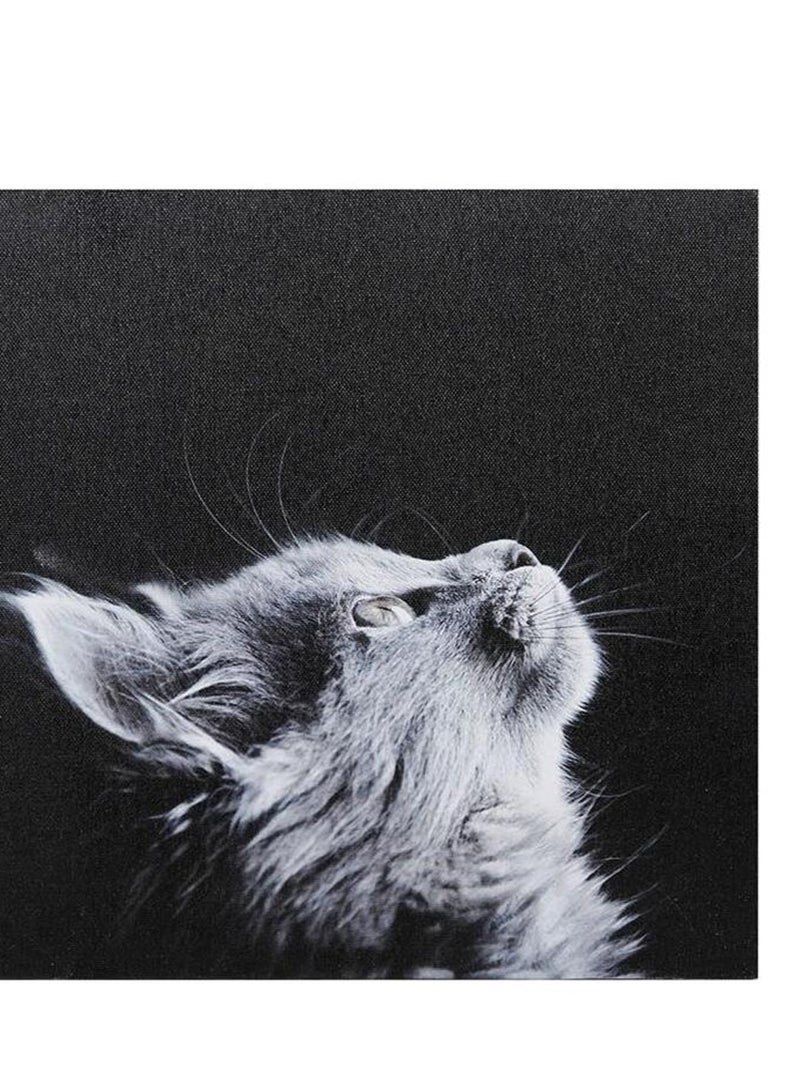 Ensemble de 4 tableaux sur toile imprimée 28x28 cm Funny Gris - Kiabi