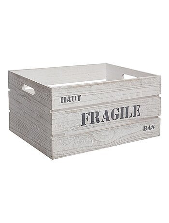 Ensemble de 6 cagettes de rangement encastrables effet vintage