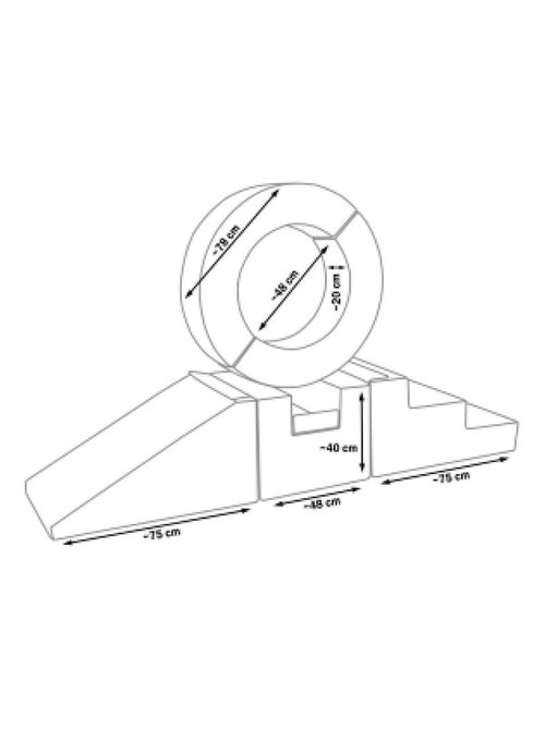 Ensemble de 7 blocs avec cerceau - Kiabi
