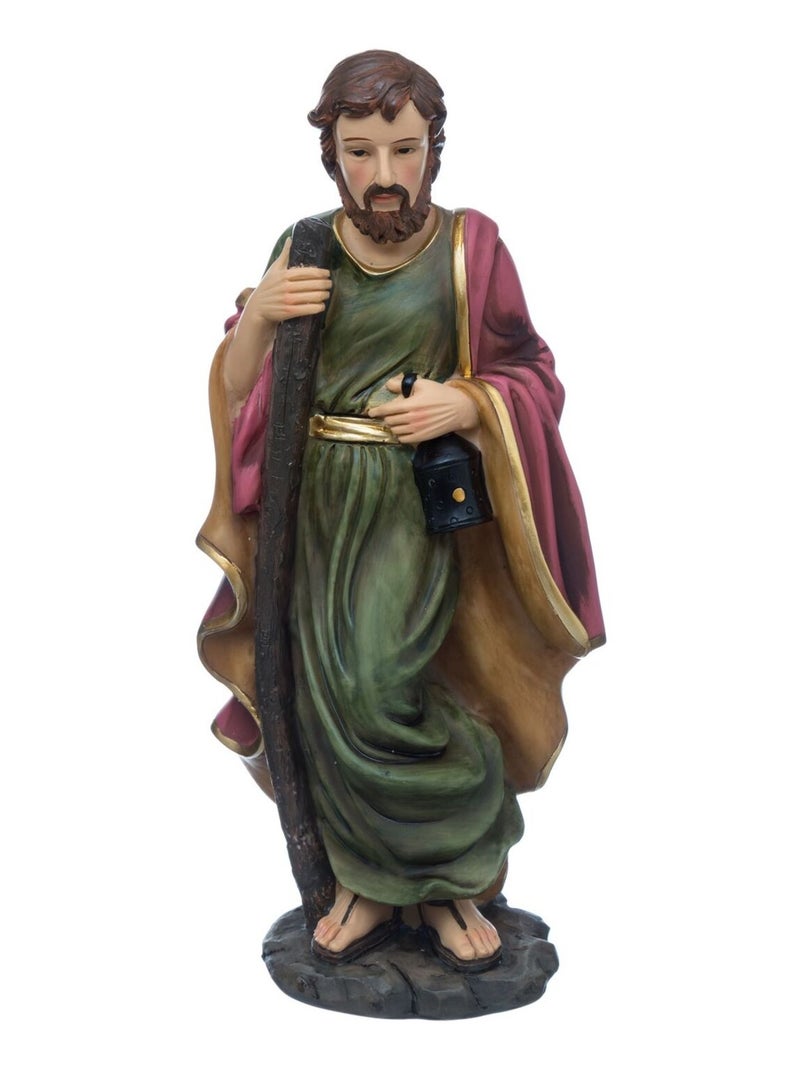 Ensemble de 8 santons de Noël de crèche en polyrésine Marron - Kiabi